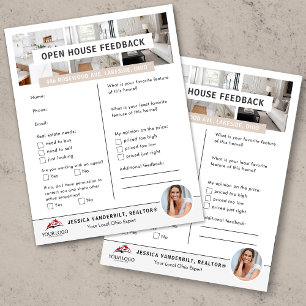 Feedback-formulär för öppet hus för Real Gods Brok Reklamblad