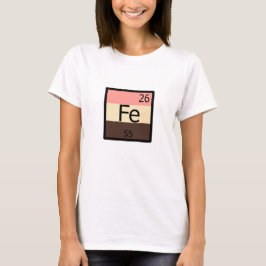Feedee Järn Fe Periodic Bord Feedist T-shirt