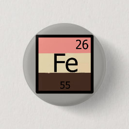 Feedee Järn Fe Periodic Bord Feedist T-shirt Pin Knapp