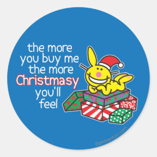 Feel Christmasy Runt Klistermärke