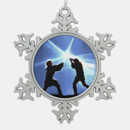 Feel the Force Snöflinga Pewter Julgransprydnad