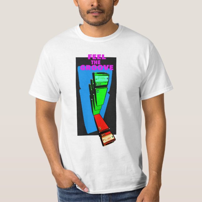 FEEL THE GROOVE bass Tee Shirt (Framsida)