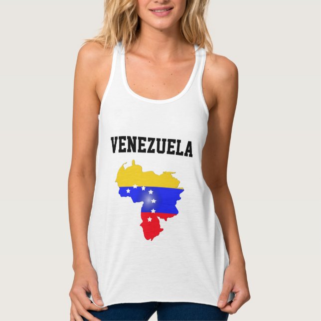 Feel the heartbeat of Venezuela with this vibrant Linne Med Racerback (Framsida)