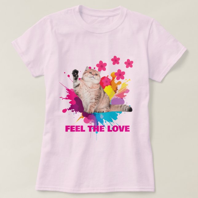 FEEL THE LOVE TRENDY T-SHIRT ADVcreators ARTICLE80 (Design framsida)