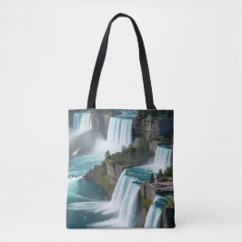 "Feel the Rush - Niagara Falls Tote Bag" Tygkasse