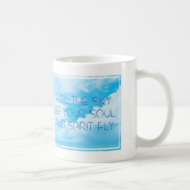 Feel the sky mug kaffemugg (Höger)
