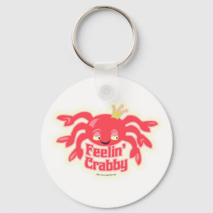 Feelin Crabby gullig krabba Nyckelring