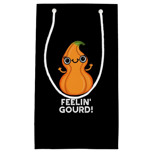 Feelin Gourd Funny Veggie Pun Mörk BG (Framsidan)