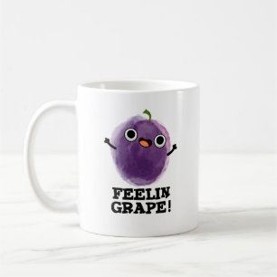 Feelin Grape Funny Fruit Pun Kaffemugg