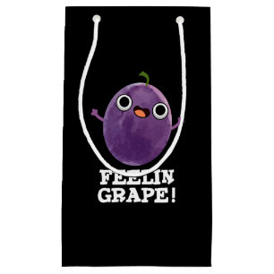 Feelin Grape Funny Fruit Pun Mörk BG