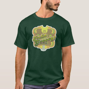 Feelin Groovy Illustrated Seventies Tecknad Slogan Tee Shirt