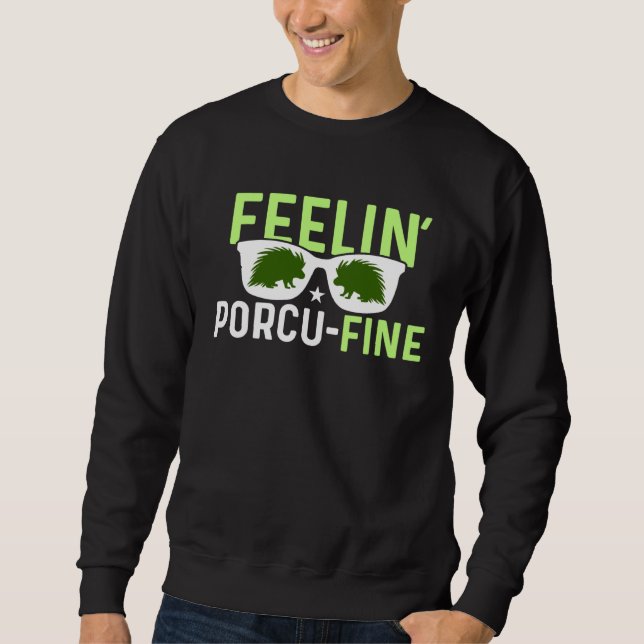 Feelin Porcu Fine  Porcupine Lång Ärmad Tröja (Framsida)