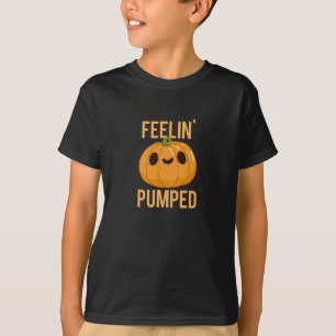 Feelin Pumpny Pumpkin Pun Mörk BG T Shirt