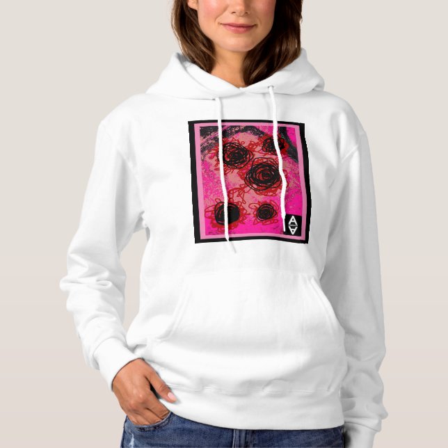 Feelin Rosy Hoodie T Shirt (Framsida)