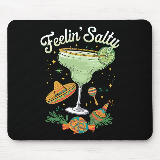 Feelin' Salty Margarita Funny Cinco De Mayo Musmatta (Framsidan)