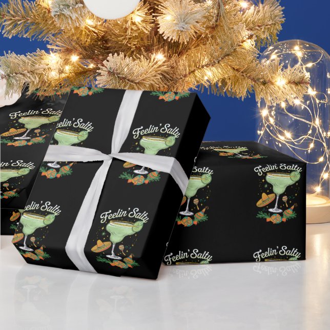 Feelin' Salty Margarita Funny Cinco De Mayo Presentpapper (Helgdagar)