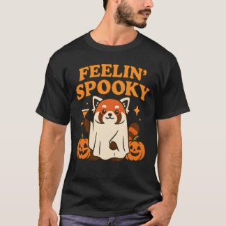 Feelin’ Spooky Red Panda Halloween T Shirt
