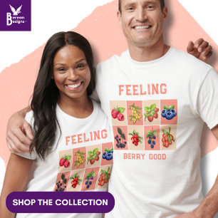 FEELING BERRY BRA Anpassade Strawberry Berries T Shirt