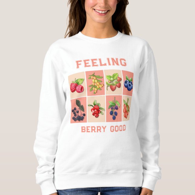 FEELING BERRY BRA Anpassade Strawberry Berries T Shirt (Framsida)