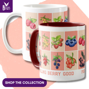 FEELING BERRY BRA Custom Name Strawberry Mugg