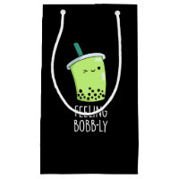 Feeling Bobb-ly Funny Boba Tea Pun Mörk BG