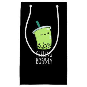 Feeling Bobb-ly Funny Boba Tea Pun Mörk BG