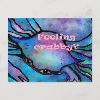 Feeling Crabby Vykort