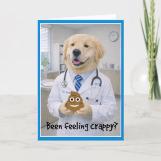 Feeling Crappy Get Well Card POB-1 Kort