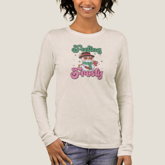 Feeling Frosty Retro Snowman T Shirt