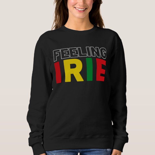 Feeling Irie Rastafari Clothing Jamaica Souvenir R T Shirt (Framsida)