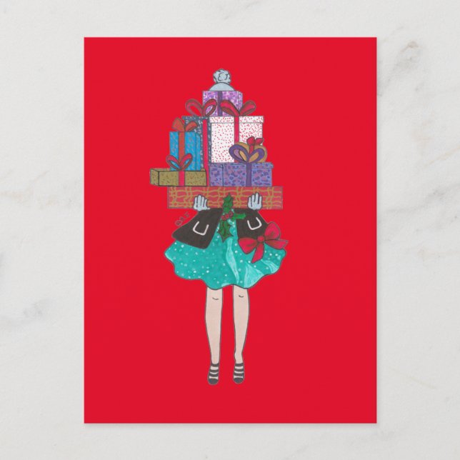 Feeling like Santa Claus Vykort (Framsida)