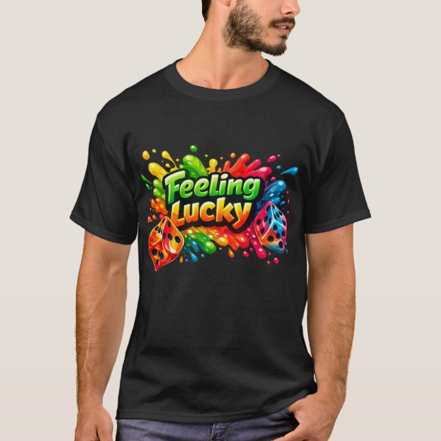 Feeling Lucky Dice Splash Tee (Framsida)