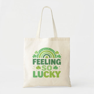 Feeling So Lucky Green Rainbow St. Patrick’s Day Tygkasse