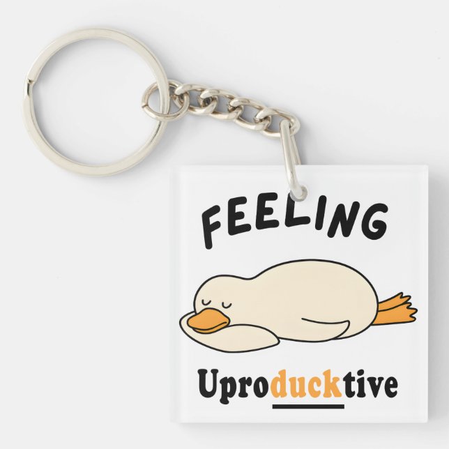 Feeling Unproductive Funny Sleeping Duck Meme (Framsidan)