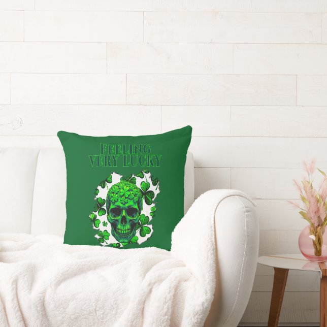 Feeling Very Lucky St Patrick’s Day - almofada Kudde (Soffa)