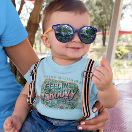 Feelin'Groovy Retro 70-talets Vintage Psychedelic  T Shirt