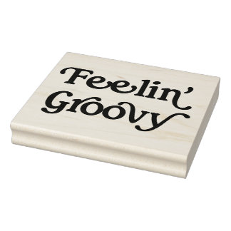 Feelin'Groovy Rubber Art Frimärke Stämpel