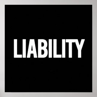 Feelings Are a Liability Bold Poster Financial