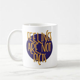 Feelings Are Not Facts | 12 Step Recovery Slogan Kaffemugg