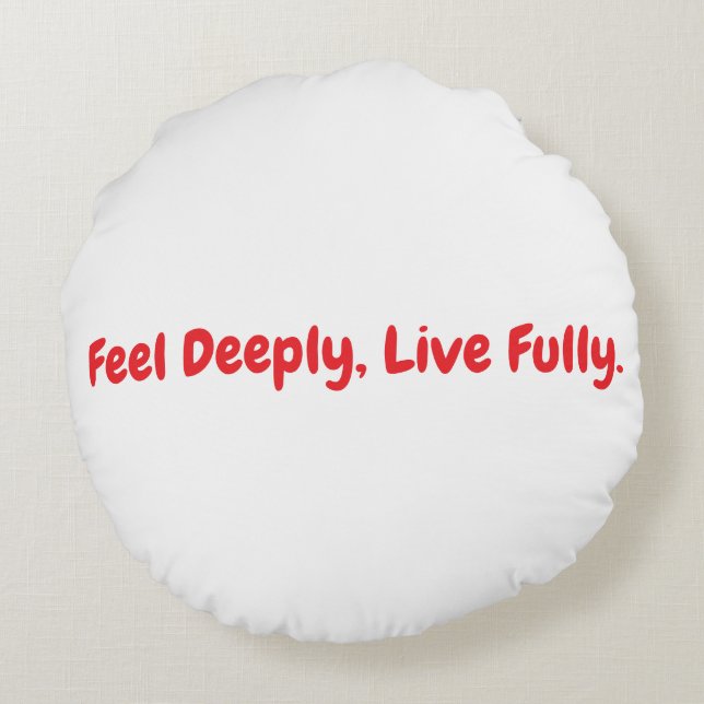 feelings is rund kudde (Baksidan)