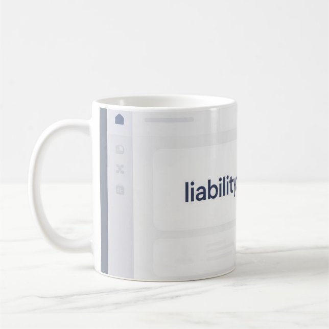 Feelings Liability Dashboard Funny AI Tech Mug Kaffemugg (Vänster)