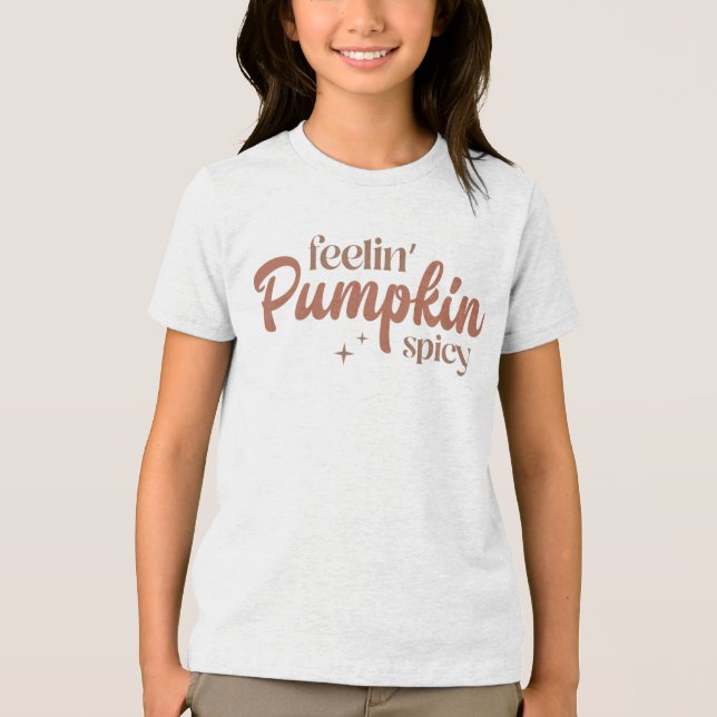 Feelin'Pumpkin Spicy T Shirt (Framsida)