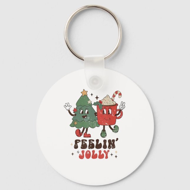 Feelin's Jolly Jul Hett Cacoa Groovy Jul Nyckelring (Framsida)