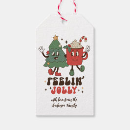 Feelin's Jolly Juldag Helgdagarna Funny Retro Namn Presentetikett