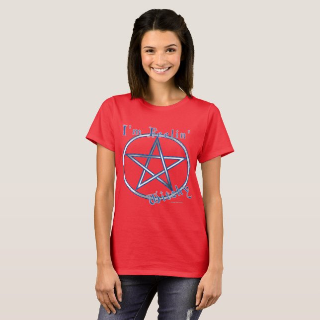Feelin'Witchy Dam T-Shirt (Hel framsida)