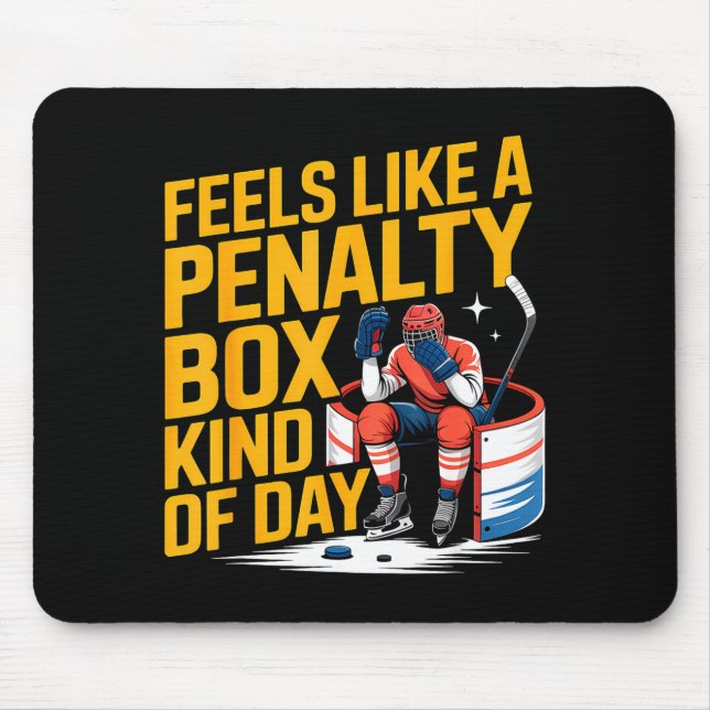 Feels Like A Penalty Box Kind Of Day Funny Hockey  Musmatta (Framsidan)