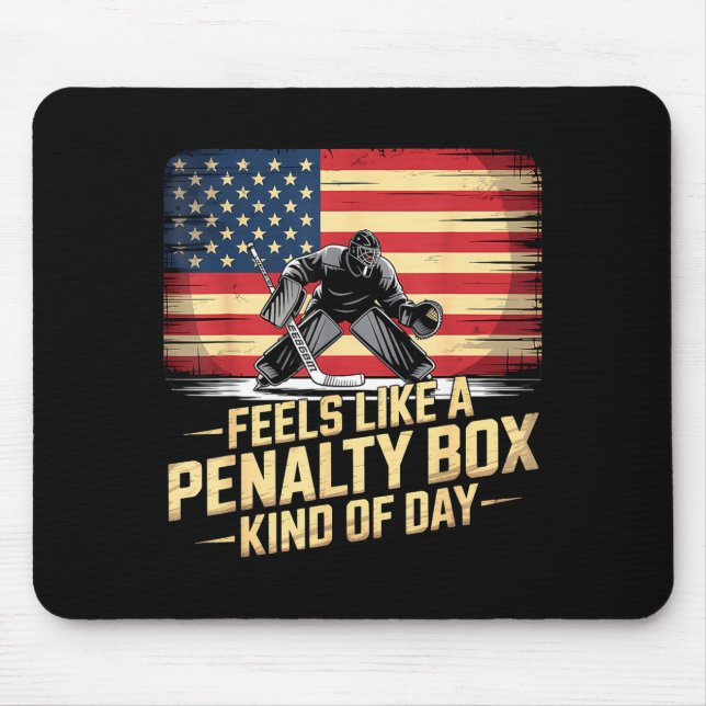 Feels Like A Penalty Box Kind Of Day Funny Hockey  Musmatta (Framsidan)