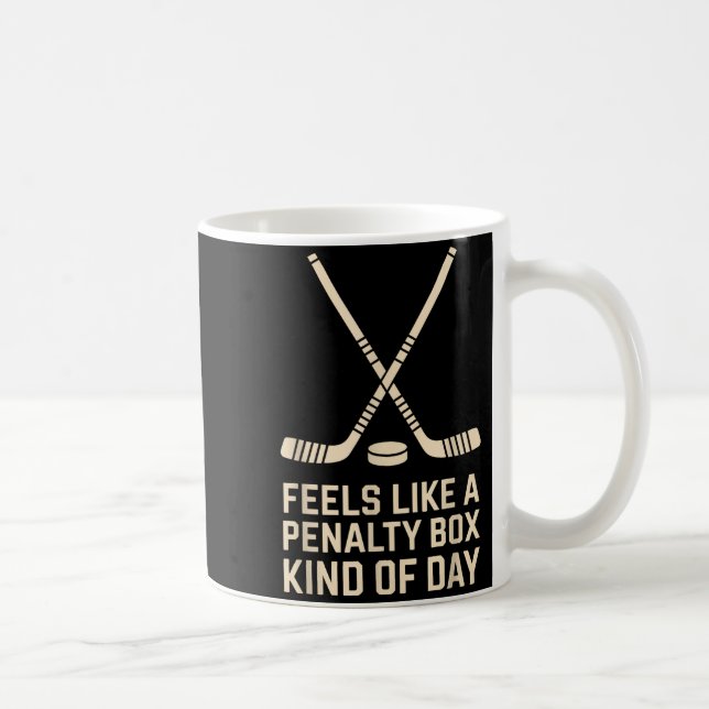Feels Like A Penalty Box Kind Of Day Ice Hockey Pl Kaffemugg (Höger)