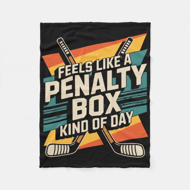 Feels Like A Penalty Hockey Player Team Hockey Lov Fleecefilt (Framsidan)