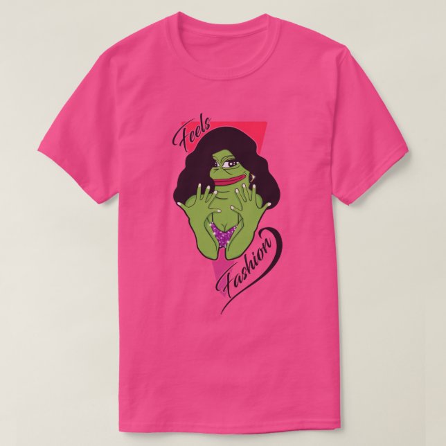 Feels Mode Frog T Shirt (Design framsida)